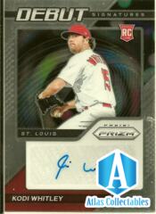 2021 Panini Prizm Debut Signatures Kodi Whitley #DS-KW Rookie Auto RC